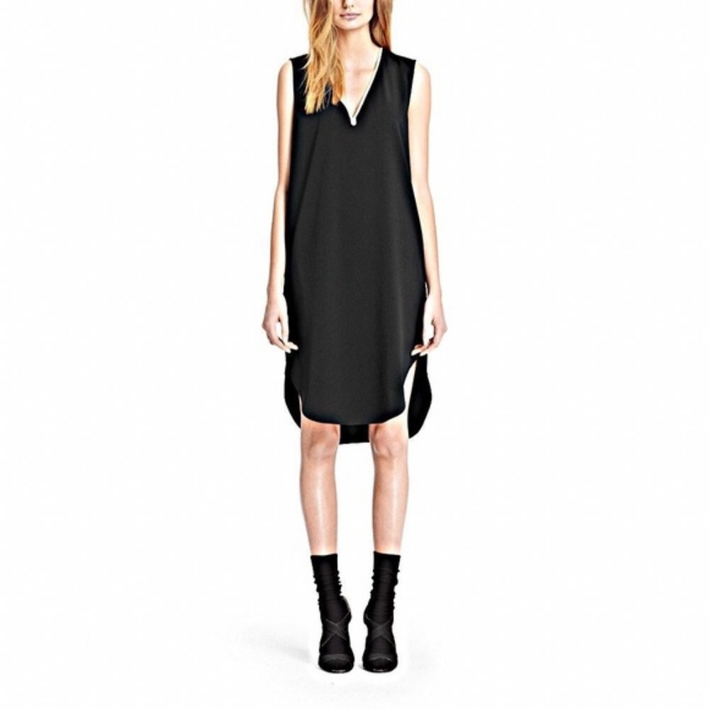 Coach Black Vachetta Sleeveless Shift Dress L NWT! - Picture 1 of 6